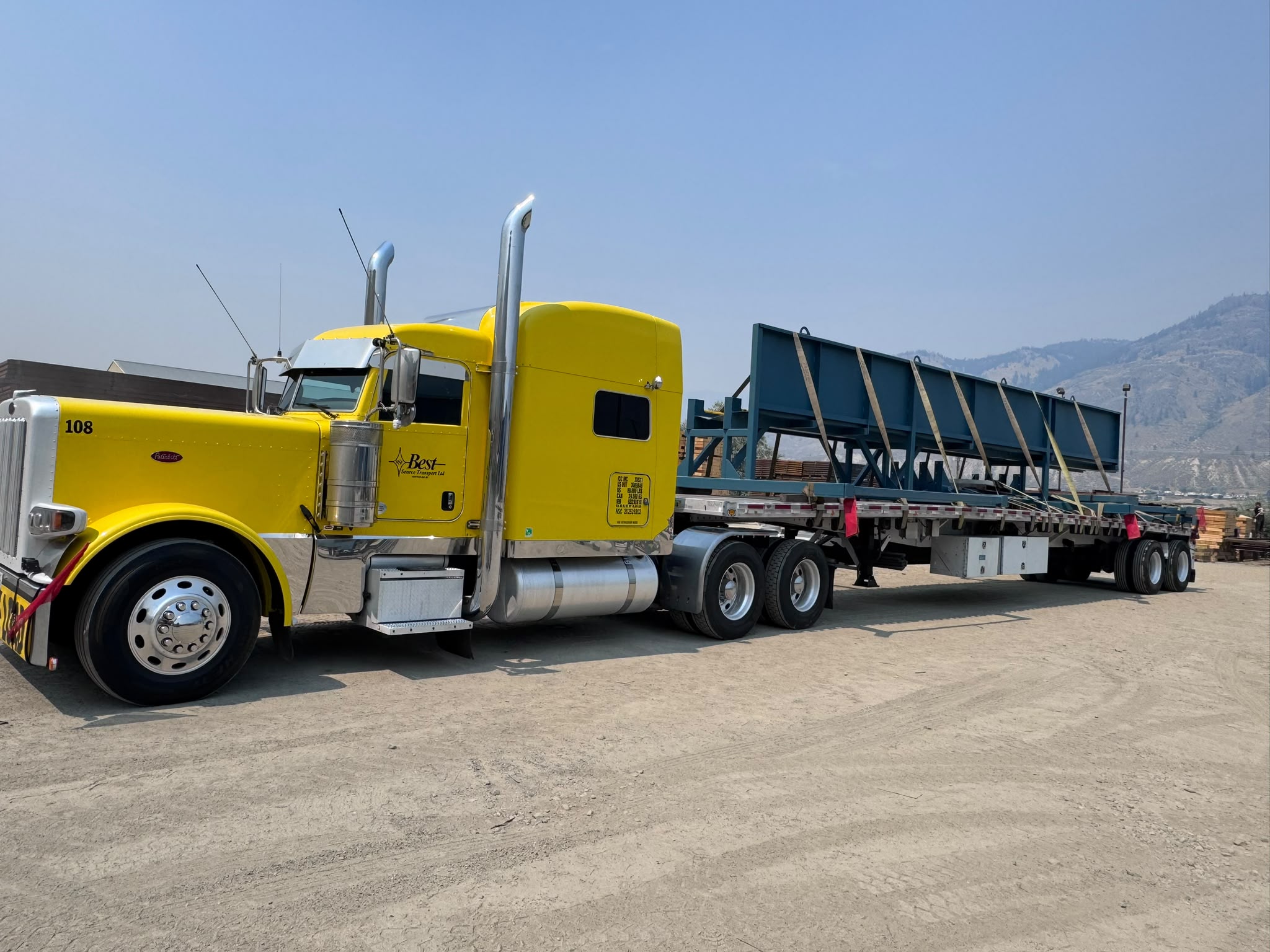Best Source wide flatbed load